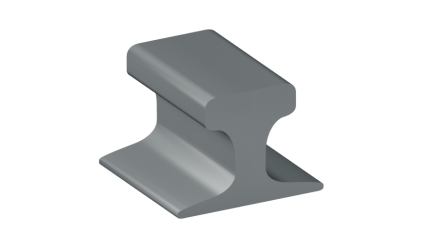 Рельсы КР70 стальные крановые 10 м К76Ф фото рельсы КР70 стальные крановые 10 м К76Ф купить в Иркутске